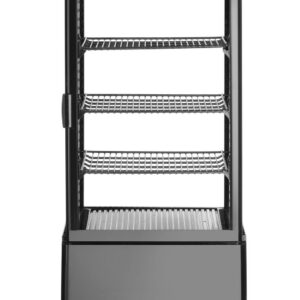 Jahe-vitriinkapp, 78 l, Arktic, must, 230V/170W, 397x444x(H)940mm