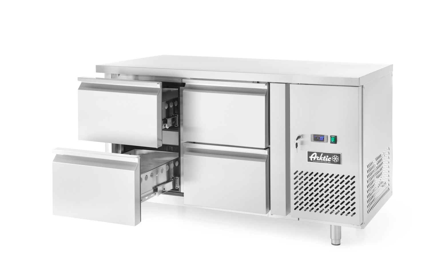 Profi Line 700 külmlaud - 2 uksega, agregaadi asukoht küljel, Arktic, Profi Line, 90L, 230V/250W, 700x1360x(H)840mm - Image 5
