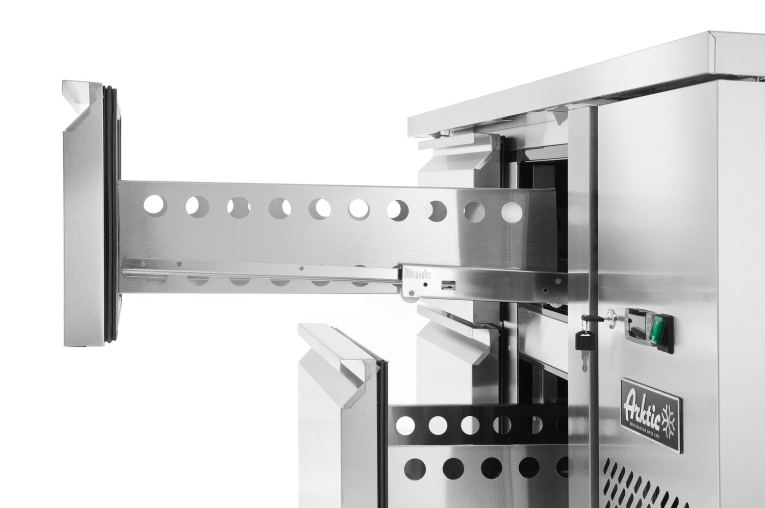 Profi Line 700 külmlaud - 2 uksega, agregaadi asukoht küljel, Arktic, Profi Line, 90L, 230V/250W, 700x1360x(H)840mm - Image 3
