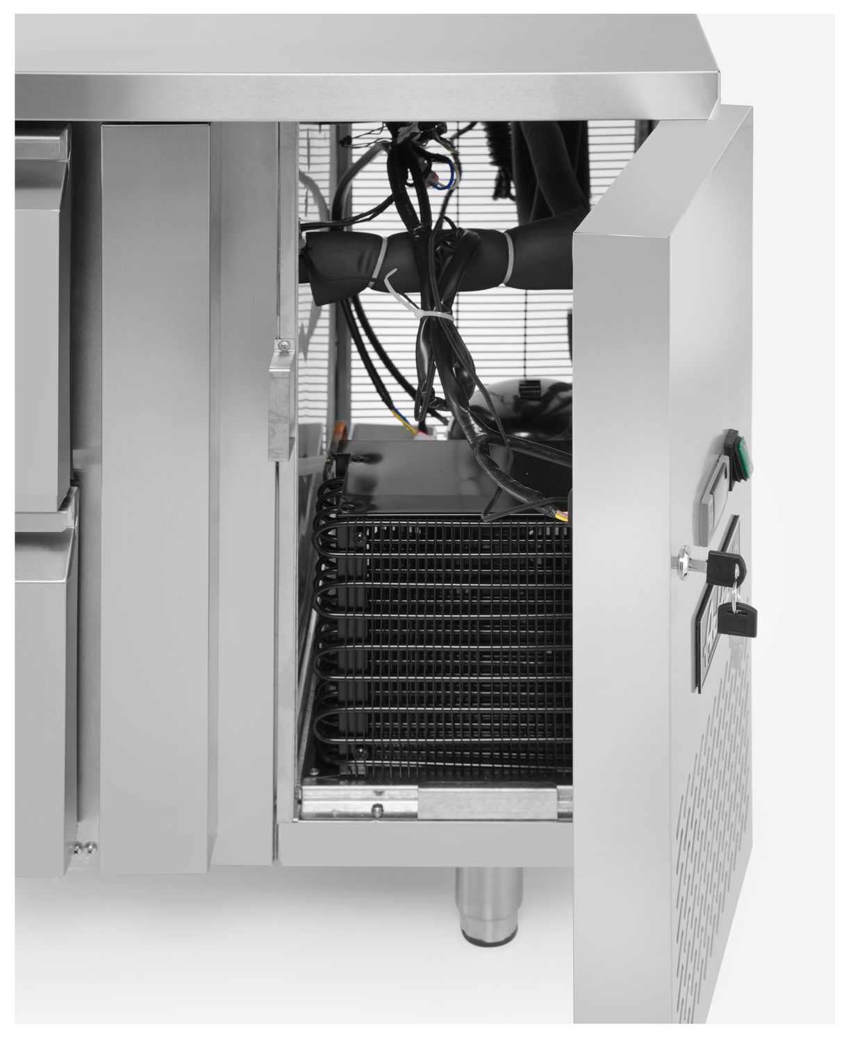 Profi Line 700 külmlaud - 2 uksega, agregaadi asukoht küljel, Arktic, Profi Line, 90L, 230V/250W, 700x1360x(H)840mm - Image 8