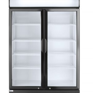 Tagumine baarikülmik koos taustavalgustusega paneeliga, topeltuksega, Arktic, 512L, Must, 230V/510W, 1120x585x(H)1900mm