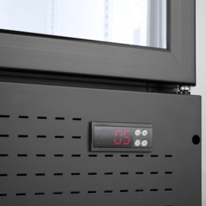 Tagumine baarikülmik koos taustavalgustusega paneeliga, topeltuksega, Arktic, 512L, Must, 230V/510W, 1120x585x(H)1900mm
