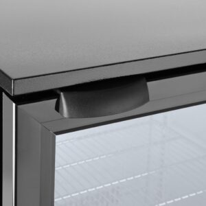 Back bar refrigerator single-door, Arktic, 86L, Black, 230V/120W, 500x530x(H)865mm