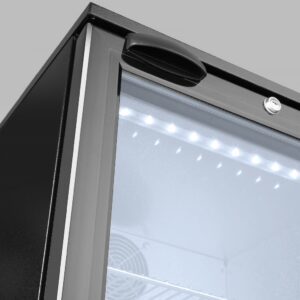 Back bar refrigerator single-door, Arktic, 86L, Black, 230V/120W, 500x530x(H)865mm