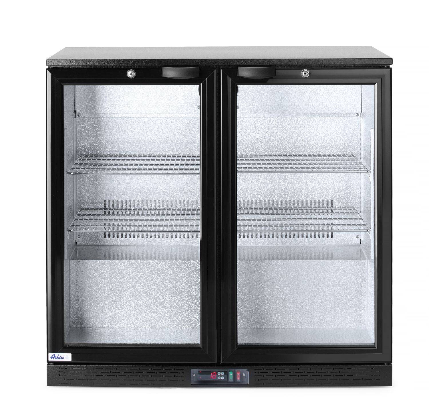 Tagumine baarikülmik topeltuksega, Arktic, 158L, Must, 230V/160W, 900x530x(H)865mm