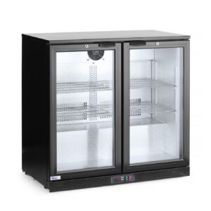 Tagumine baarikülmik topeltuksega, Arktic, 158L, Must, 230V/160W, 900x530x(H)865mm