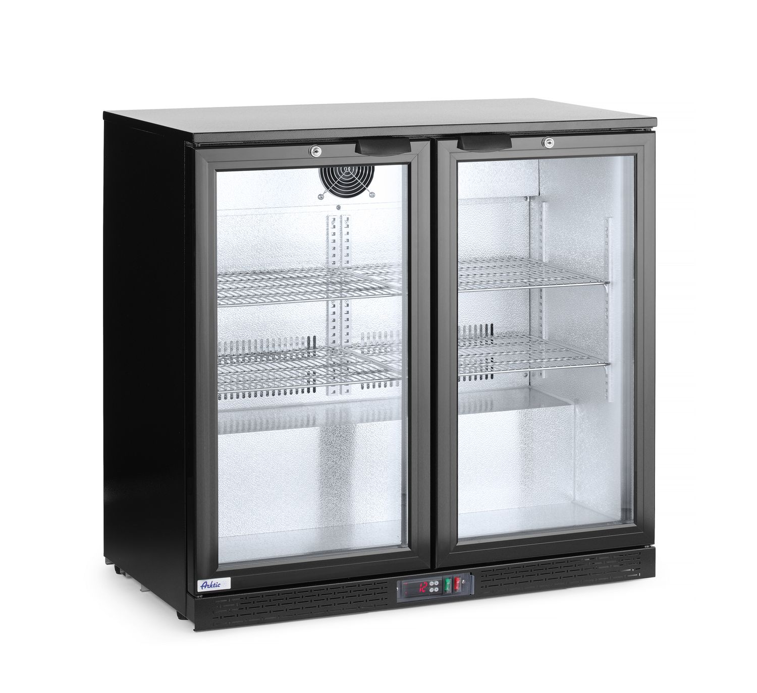 Tagumine baarikülmik topeltuksega, Arktic, 158L, Must, 230V/160W, 900x530x(H)865mm - Image 3