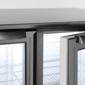 Tagumine baarikülmik topeltuksega, Arktic, 158L, Must, 230V/160W, 900x530x(H)865mm