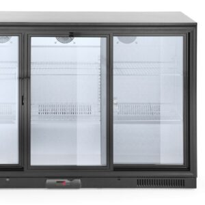Tagumine baarikülmik kolmekordse lükanduksega, Arktic, 254L, Must, 230V/160W, 1350x520x(H)865mm