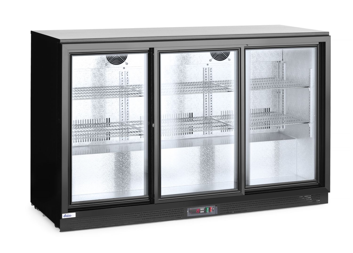 Tagumine baarikülmik kolmekordse lükanduksega, Arktic, 254L, Must, 230V/160W, 1350x520x(H)865mm - Image 3