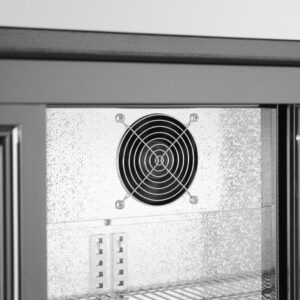 Tagumine baarikülmik kolmekordse lükanduksega, Arktic, 254L, Must, 230V/160W, 1350x520x(H)865mm