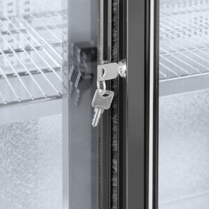 Tagumine baarikülmik kolmekordse lükanduksega, Arktic, 254L, Must, 230V/160W, 1350x520x(H)865mm