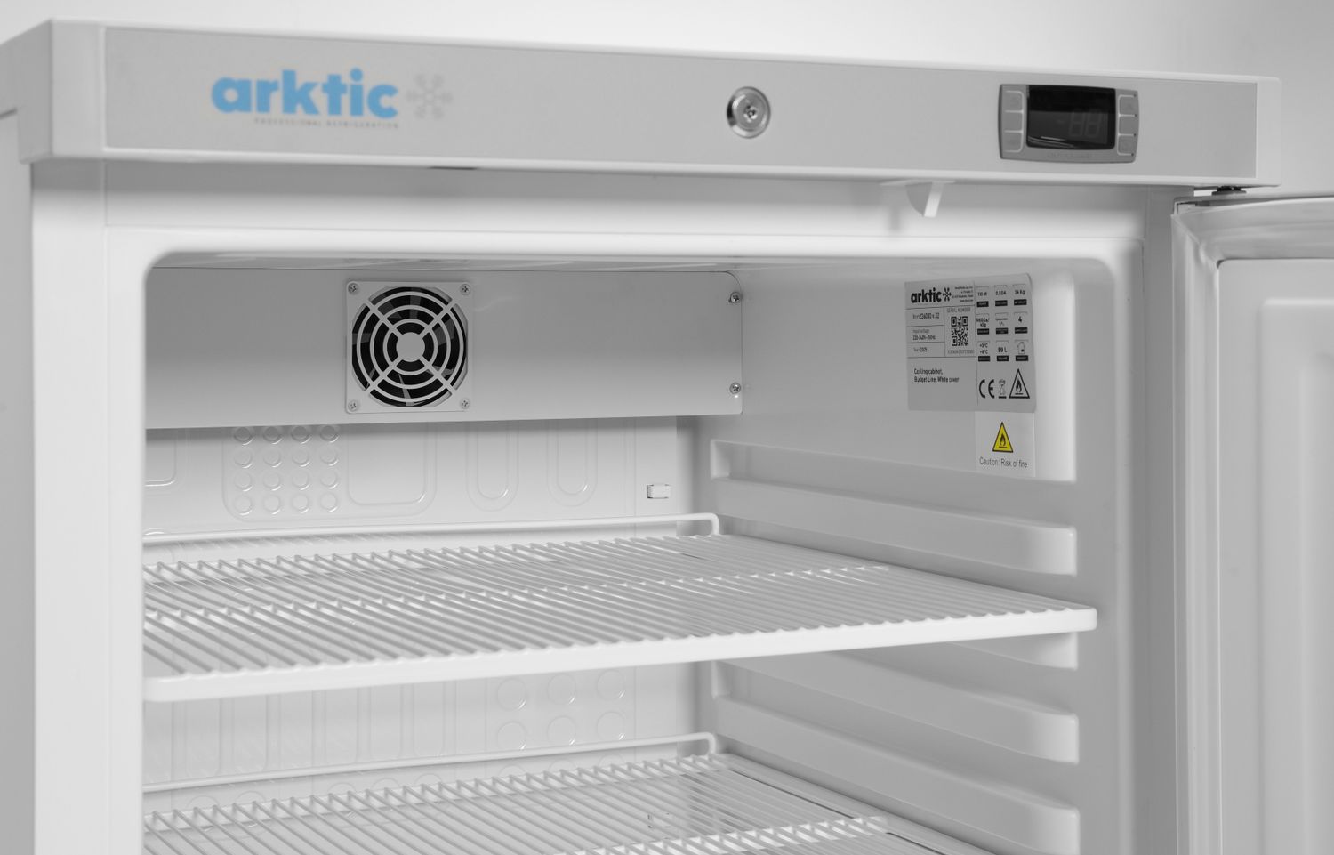 Budget Line jahutuskapp valge värvitud teraskorpusega, Arktic, Budget Line, 100L, Valge, 230V/110W, 637x600x(H)835mm - Image 5