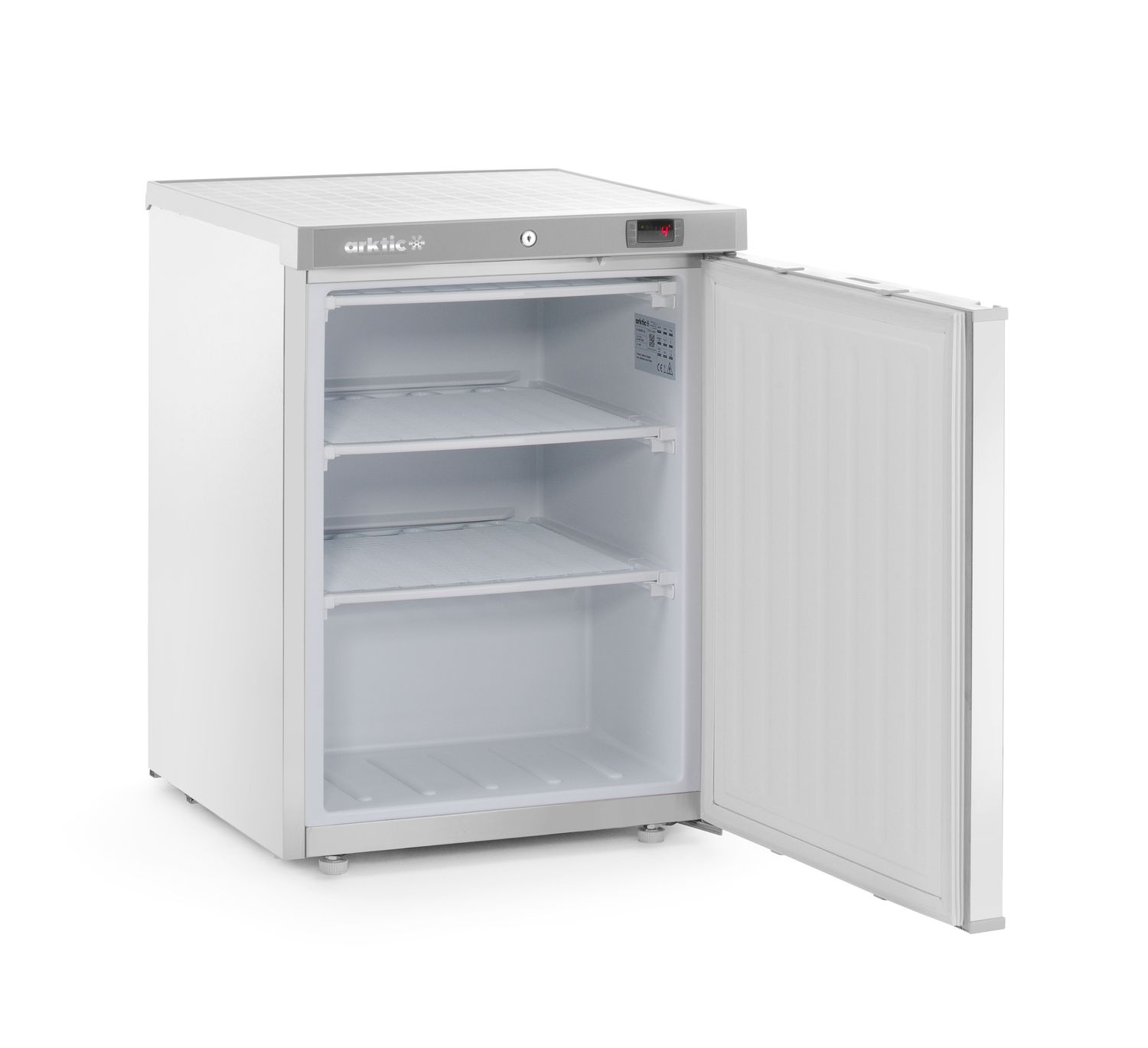 Budget Line sügavkülmutuskapp roostevabast terasest korpusega, Arktic, Budget Line, 100L, 230V/130W, 637x600x(H)835mm - Image 4