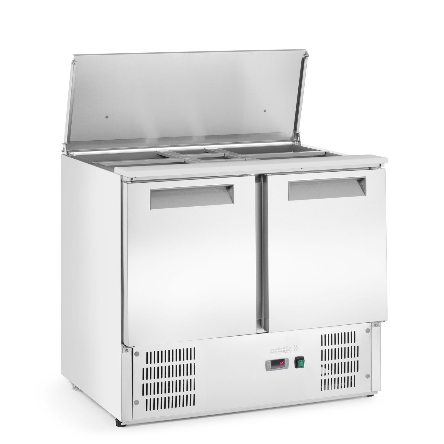 2-ukseline tõstetava kattega külmutatud salatilett 2-kohaline salatilett, Arktic, 146L, 230V/145W, 700x900x(H)860mm - Image 4