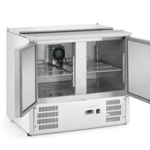 2-ukseline tõstetava kattega külmutatud salatilett 2-kohaline salatilett, Arktic, 146L, 230V/145W, 700x900x(H)860mm
