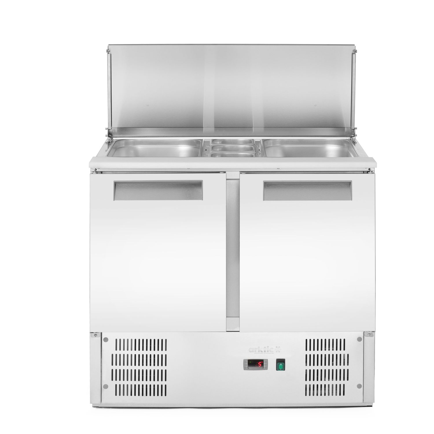 2-ukseline tõstetava kattega külmutatud salatilett 2-kohaline salatilett, Arktic, 146L, 230V/145W, 700x900x(H)860mm - Image 3