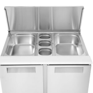 2-ukseline tõstetava kattega külmutatud salatilett 2-kohaline salatilett, Arktic, 146L, 230V/145W, 700x900x(H)860mm
