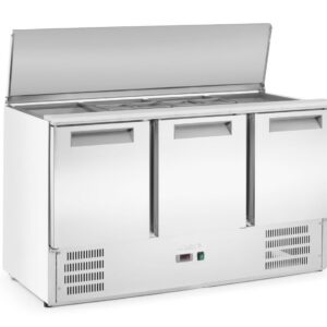 3-ukseline tõstetava kattega külmutatud salatilett, Arktic, 219L, 230V/155W, 700x1365x(H)860mm