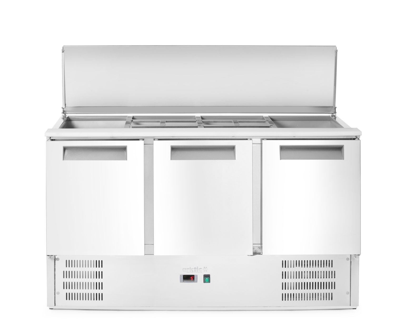 3-ukseline tõstetava kattega külmutatud salatilett, Arktic, 219L, 230V/155W, 700x1365x(H)860mm - Image 3