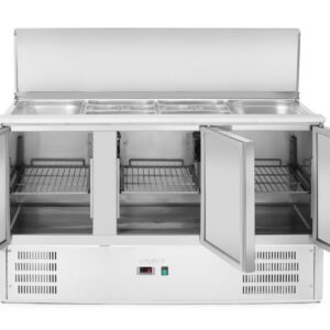 3-ukseline tõstetava kattega külmutatud salatilett, Arktic, 219L, 230V/155W, 700x1365x(H)860mm