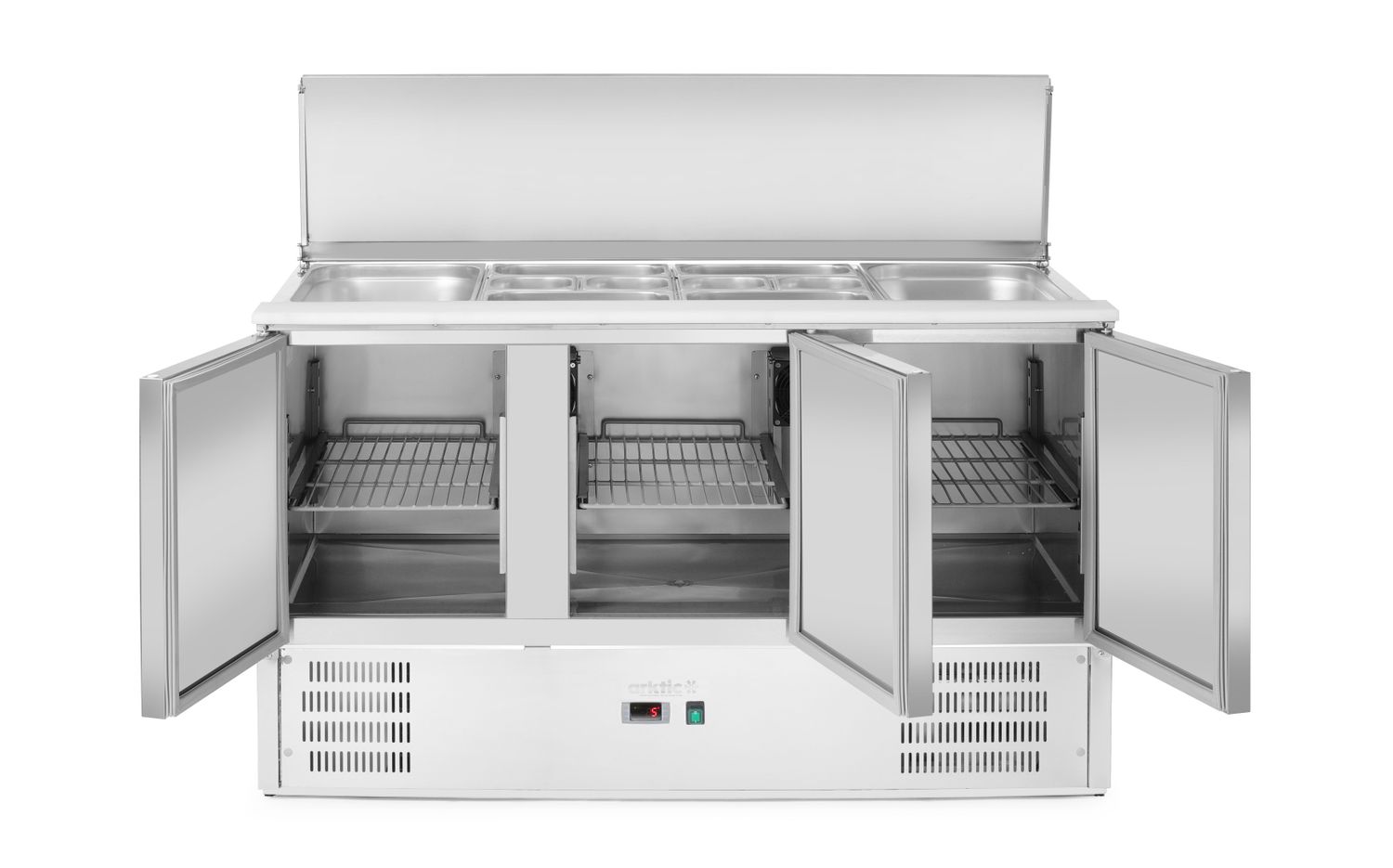 3-ukseline tõstetava kattega külmutatud salatilett, Arktic, 219L, 230V/155W, 700x1365x(H)860mm - Image 5