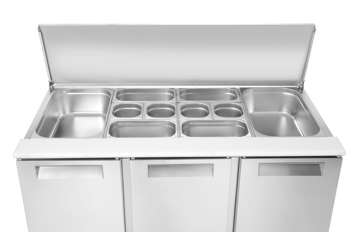 3-ukseline tõstetava kattega külmutatud salatilett, Arktic, 219L, 230V/155W, 700x1365x(H)860mm - Image 7