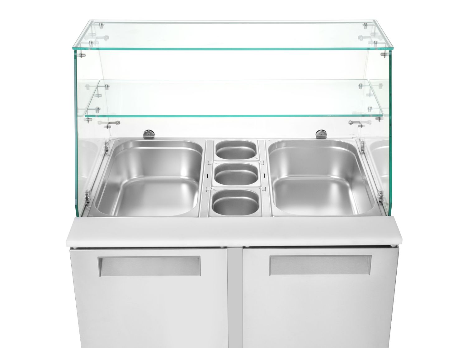 2-ukseline klaasist pealisehitusega külmutatud salatilett 2 uksega, Arktic, 146L, 230V/145W, 695x900x(H)1270mm - Image 7