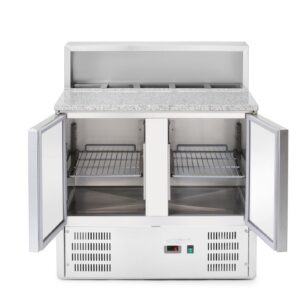 2-ukseline külmutuslaud koos pealisehitise ja graniidist töötasapinnaga, Arktic, 146L, 230V/145W, 700x900x(H)1070mm