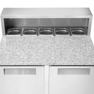 2-ukseline külmutuslaud koos pealisehitise ja graniidist töötasapinnaga, Arktic, 146L, 230V/145W, 700x900x(H)1070mm