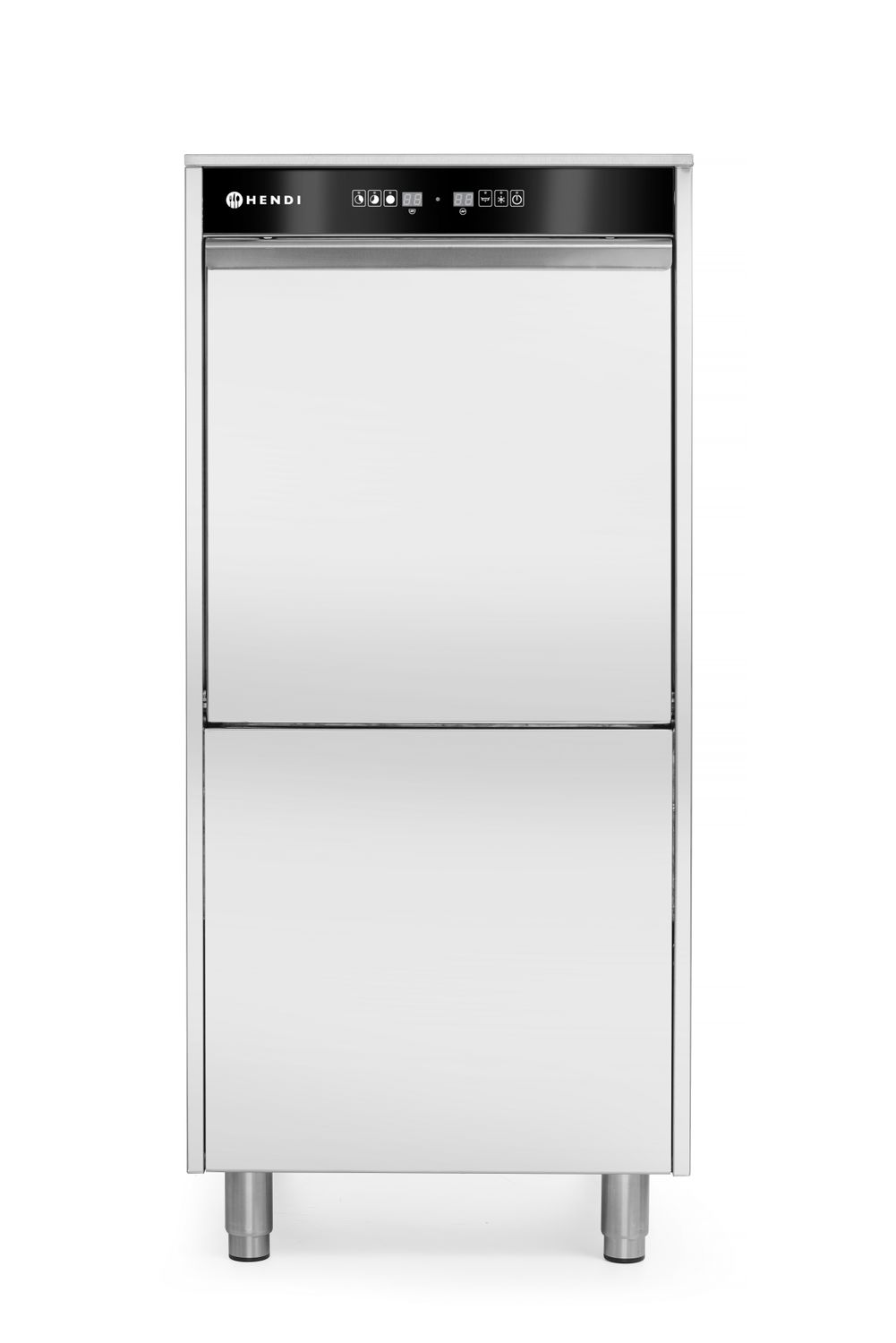 Nõudepesumasin pottidele ja salvedele 50x60 - elektrooniliselt juhitav, pesuvahendi dosaatori ja tühjenduspumbaga, HENDI, Kitchen Line, 400V/7100W, 595x777x(H)1335mm