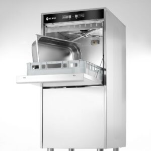 Nõudepesumasin pottidele ja salvedele 50x60 - elektrooniliselt juhitav, pesuvahendi dosaatori ja tühjenduspumbaga, HENDI, Kitchen Line, 400V/7100W, 595x777x(H)1335mm