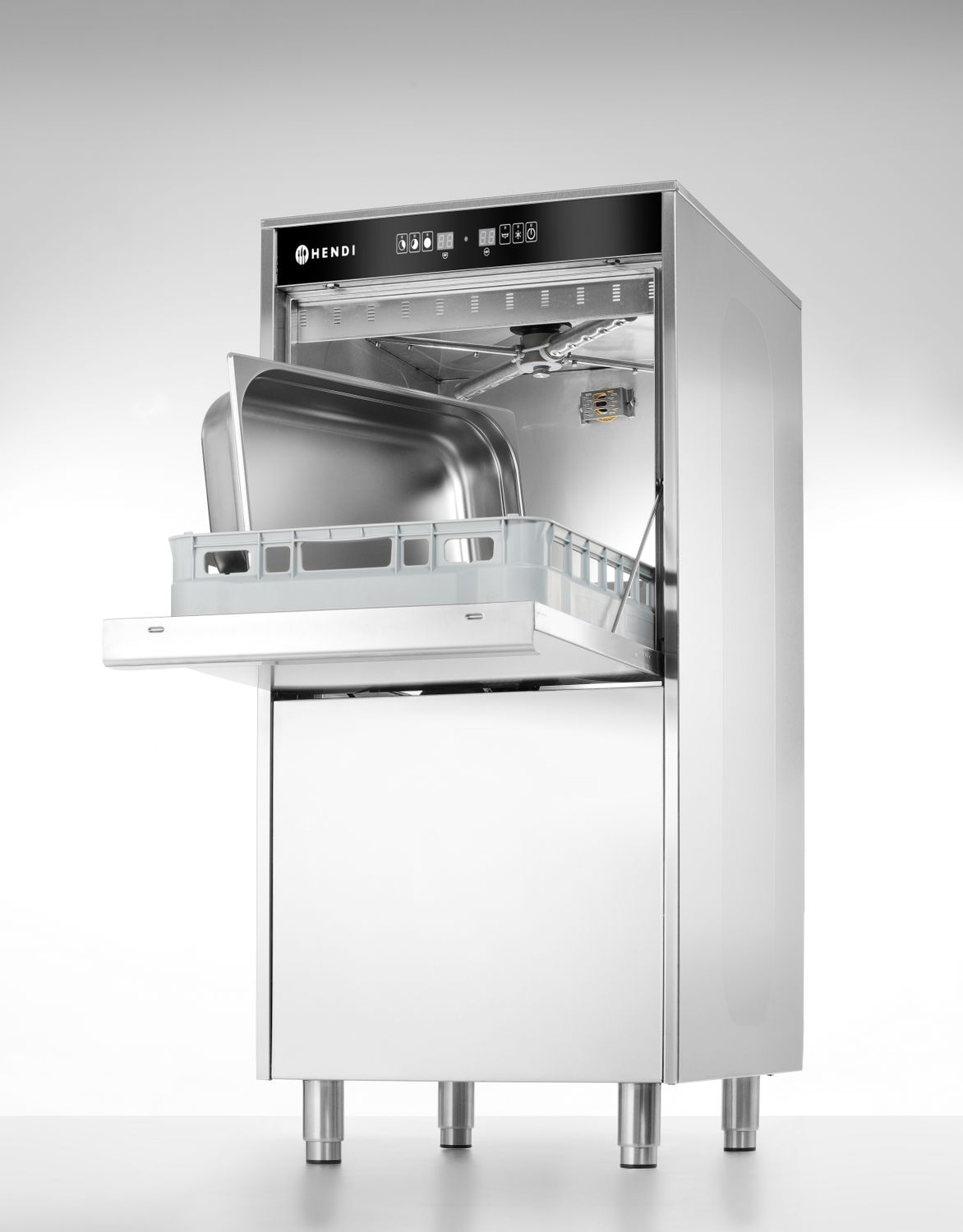 Nõudepesumasin pottidele ja salvedele 50x60 - elektrooniliselt juhitav, pesuvahendi dosaatori ja tühjenduspumbaga, HENDI, Kitchen Line, 400V/7100W, 595x777x(H)1335mm - Image 5