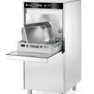Nõudepesumasin pottidele ja salvedele 50x60 - elektrooniliselt juhitav, pesuvahendi dosaatori ja tühjenduspumbaga, HENDI, Kitchen Line, 400V/7100W, 595x777x(H)1335mm