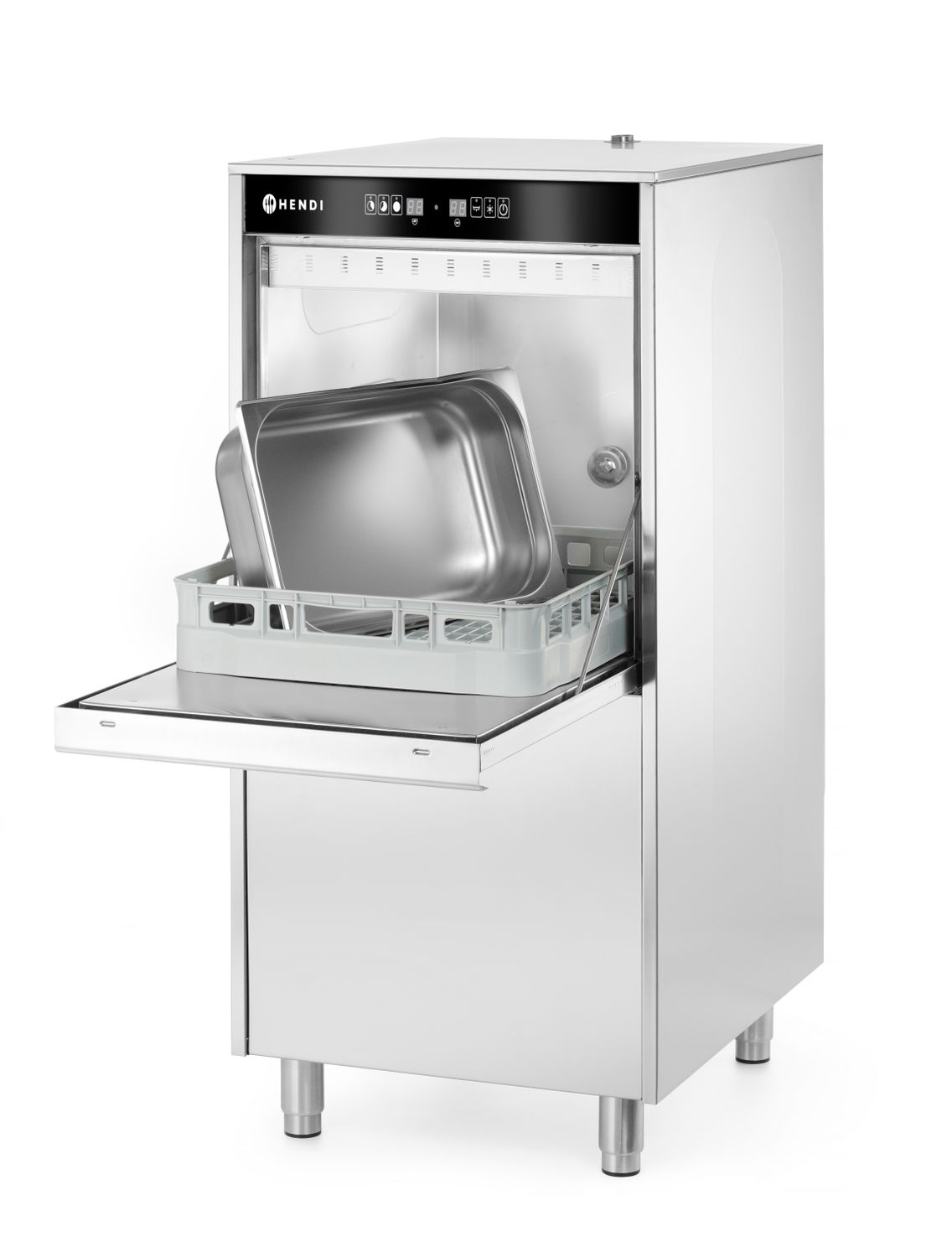 Nõudepesumasin pottidele ja salvedele 50x60 - elektrooniliselt juhitav, pesuvahendi dosaatori ja tühjenduspumbaga, HENDI, Kitchen Line, 400V/7100W, 595x777x(H)1335mm - Image 7