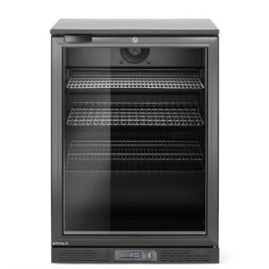 Back bar refrigerator single-door, Arktic, 105L, Black, 230V/120W, 600x530x(H)870mm