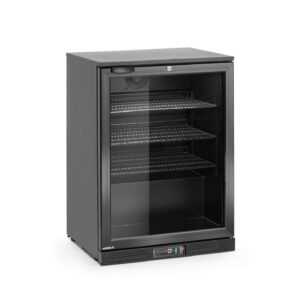 Back bar refrigerator single-door, Arktic, 105L, Black, 230V/120W, 600x530x(H)870mm
