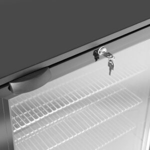 Back bar refrigerator single-door, Arktic, 105L, Black, 230V/120W, 600x530x(H)870mm