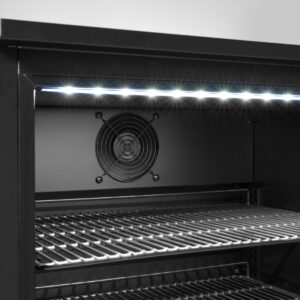 Back bar refrigerator single-door, Arktic, 105L, Black, 230V/120W, 600x530x(H)870mm