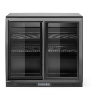Tagumine baarikülmik kahekordsete lükandustega, Arktic, 158L, Must, 230V/160W, 520x900x(H)870mm