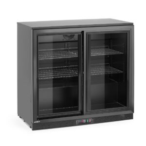 Tagumine baarikülmik kahekordsete lükandustega, Arktic, 158L, Must, 230V/160W, 520x900x(H)870mm