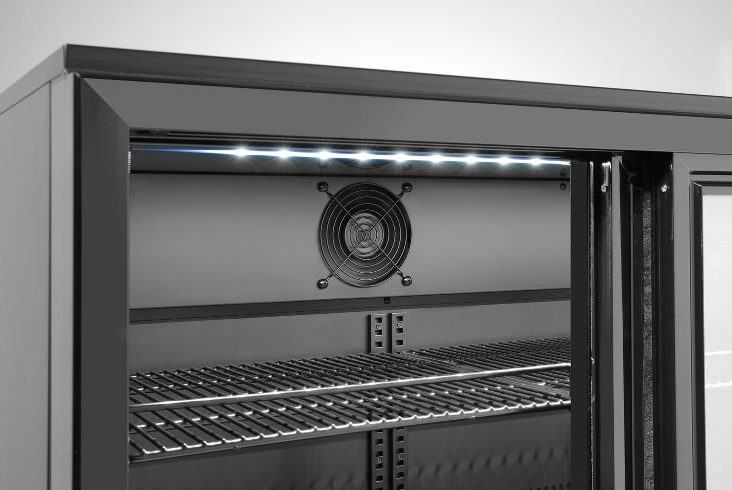 Tagumine baarikülmik kahekordsete lükandustega, Arktic, 158L, Must, 230V/160W, 520x900x(H)870mm - Image 3