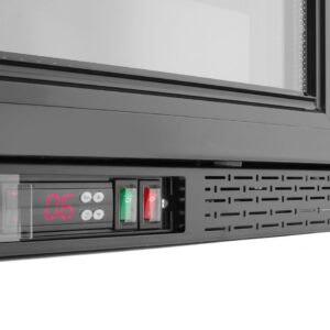 Tagumine baarikülmik kahekordsete lükandustega, Arktic, 158L, Must, 230V/160W, 520x900x(H)870mm