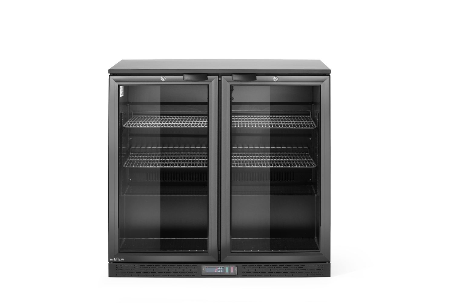 Tagumine baarikülmik topeltuksega, Arktic, 158L, Must, 230V/160W, 530x900x(H)870mm