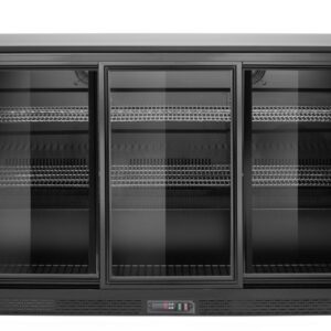 Tagumine baarikülmik kolmekordse lükanduksega, Arktic, 254L, Must, 230V/160W, 520x1350x(H)870mm