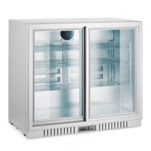 Kahe lükanduksega baarikülmik, Arktic, 150L, Hõbedane, 230V/175W, 900x520x(H)840mm
