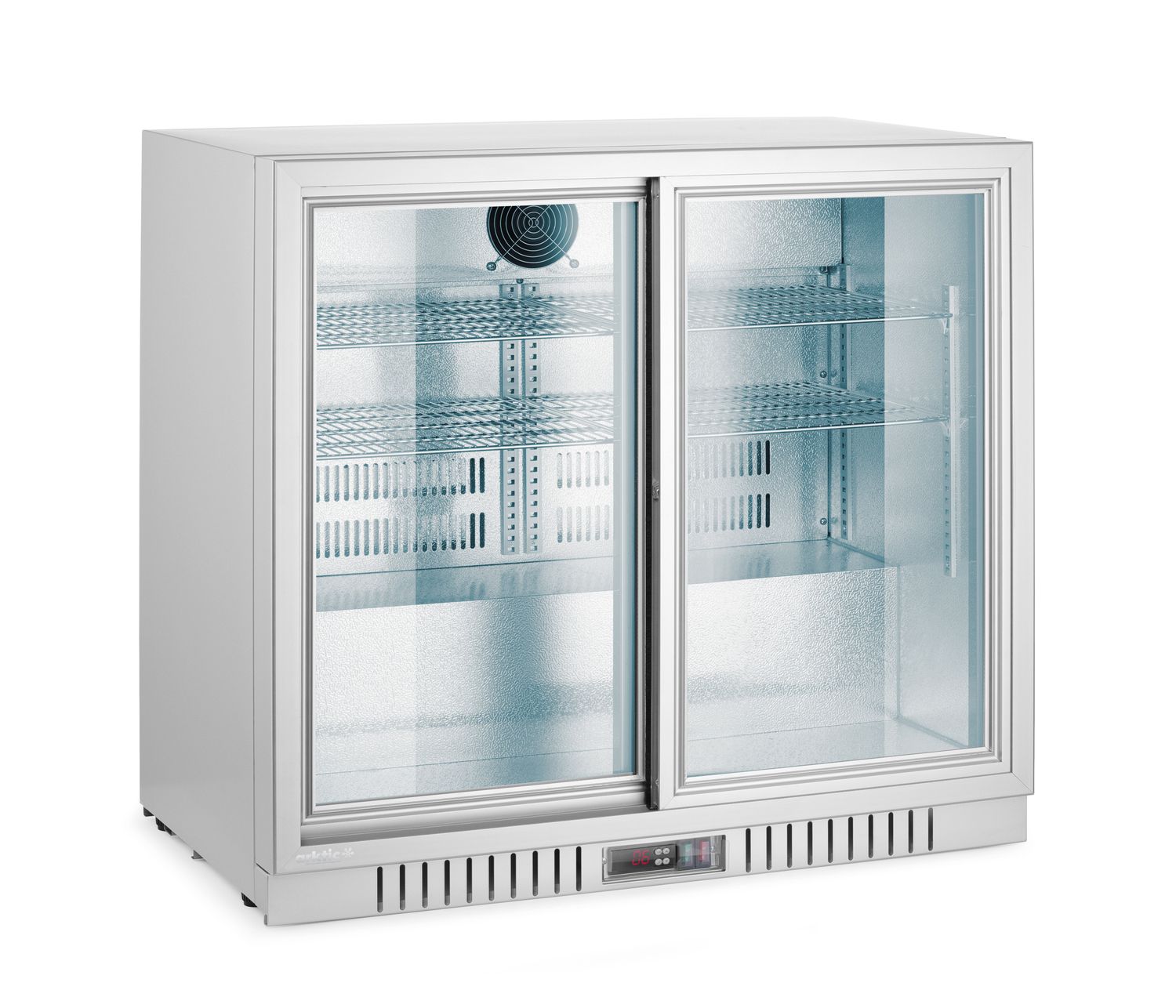Kahe lükanduksega baarikülmik, Arktic, 150L, Hõbedane, 230V/175W, 900x520x(H)840mm - Image 3