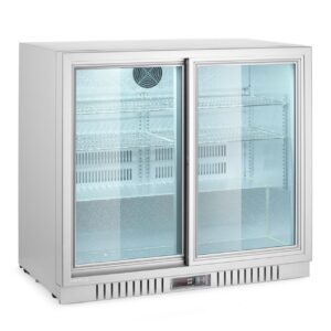 Kahe lükanduksega baarikülmik, Arktic, 150L, Hõbedane, 230V/175W, 900x520x(H)840mm