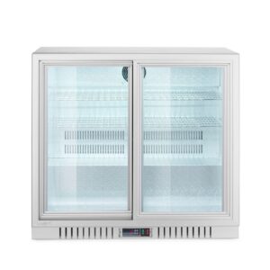 Kahe lükanduksega baarikülmik, Arktic, 150L, Hõbedane, 230V/175W, 900x520x(H)840mm