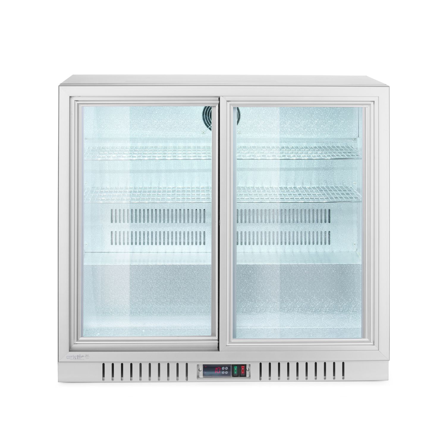 Kahe lükanduksega baarikülmik, Arktic, 150L, Hõbedane, 230V/175W, 900x520x(H)840mm